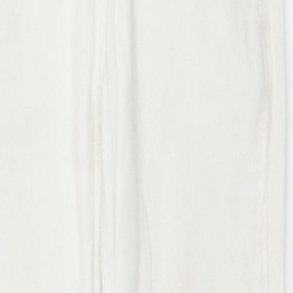 TU Womens White  Denim Straight Jeans Size 8 L27 in