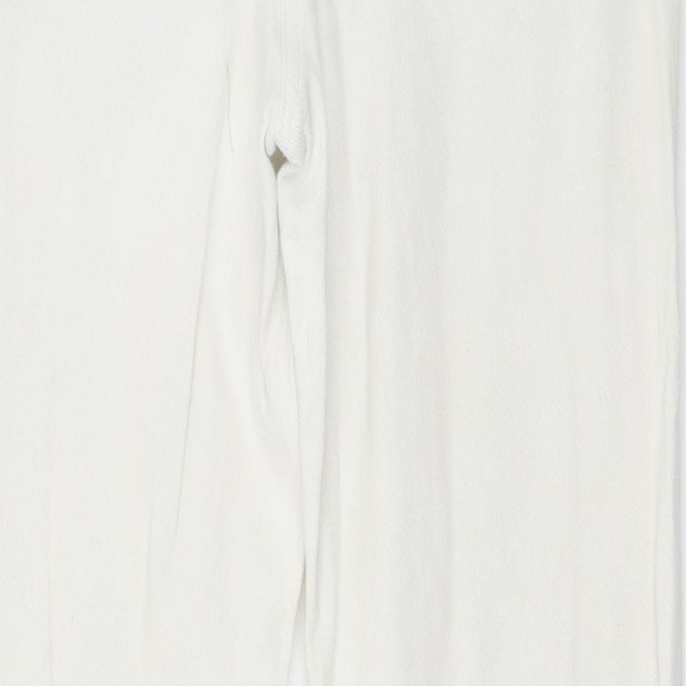 TU Womens White  Denim Straight Jeans Size 8 L27 in