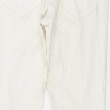 Rut & Circle Womens White  Denim Skinny Jeans Size 16 L29 in
