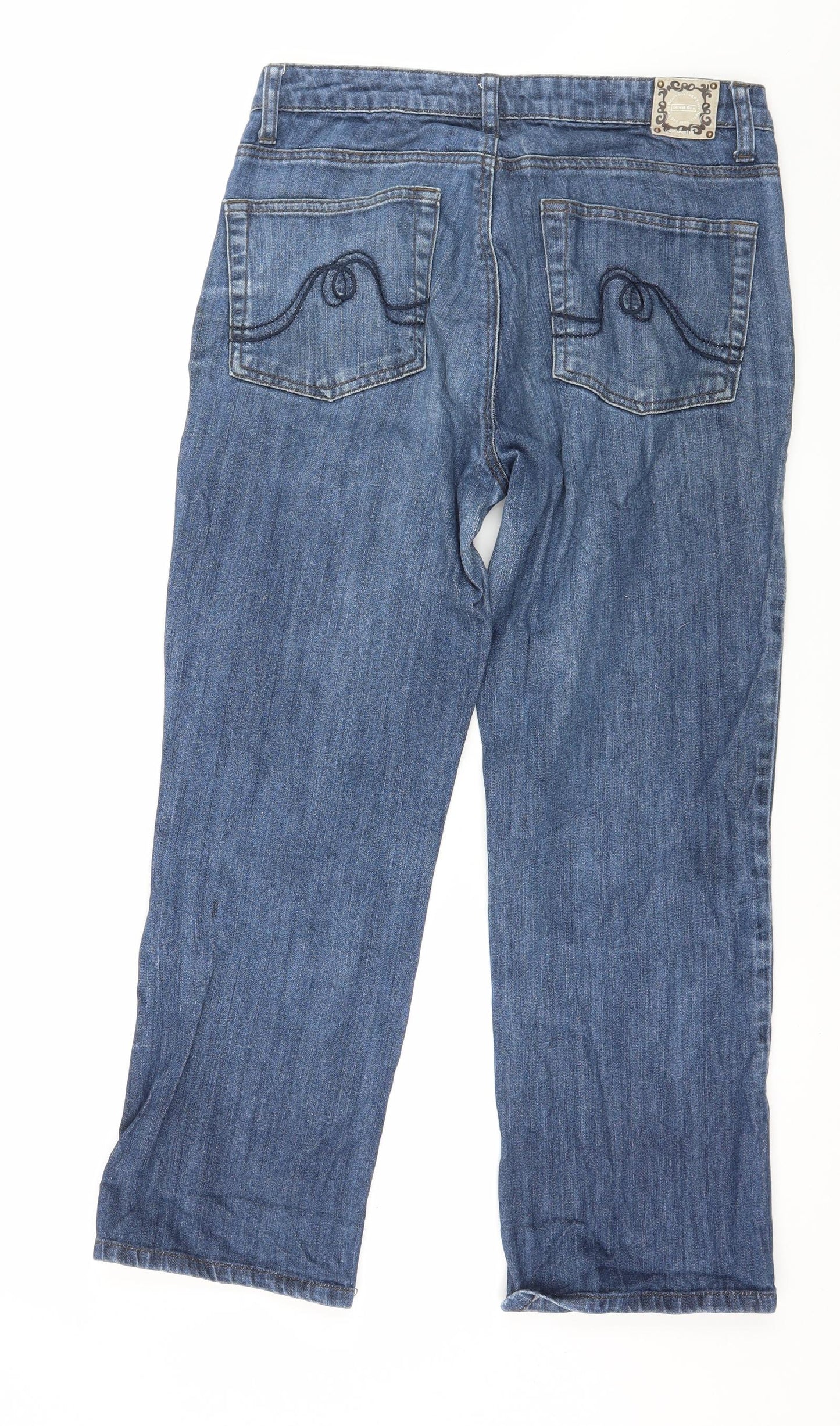 Womens UK Size 32 in Street One Regular Fit Straight Blue Jeans