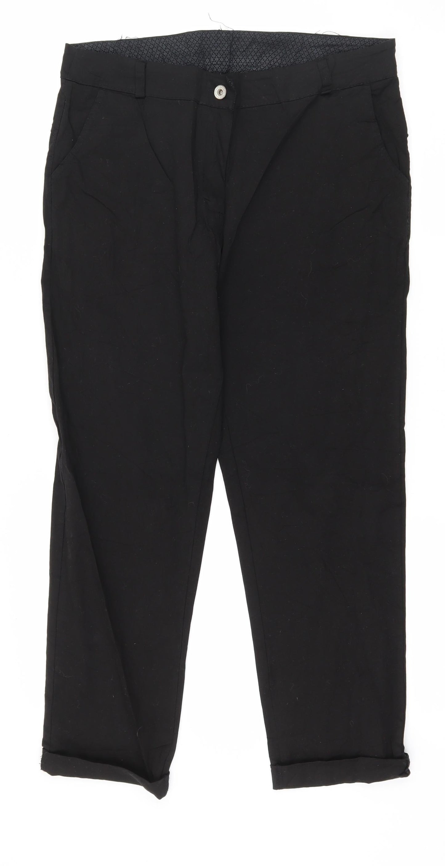 Womens UK Size 36 in Preworn Regular Fit  Black Trousers