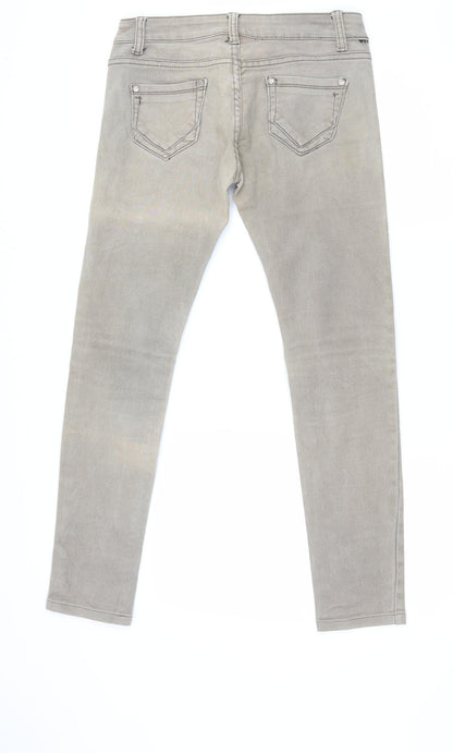 LD Style Womens Brown  Denim Skinny Jeans Size 10 L28 in