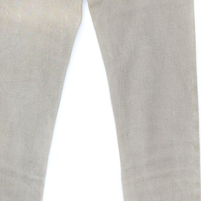 LD Style Womens Brown  Denim Skinny Jeans Size 10 L28 in