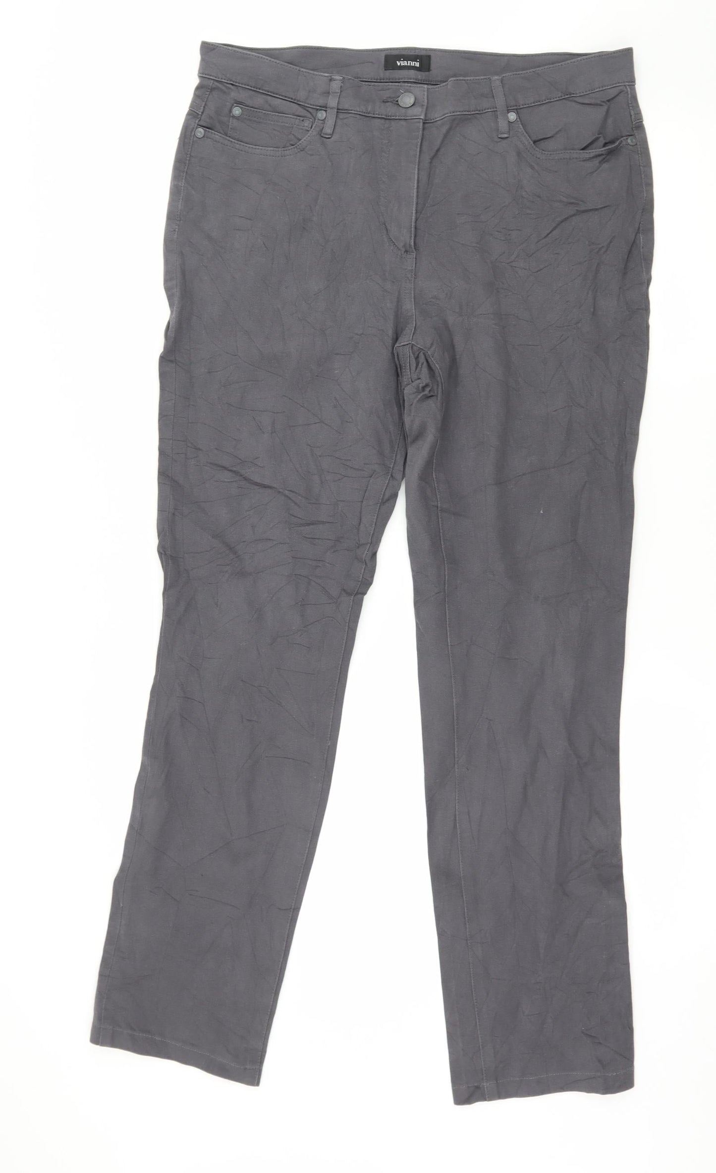 Vianni Womens Grey  Denim Skinny Jeans Size 36 in L30 in