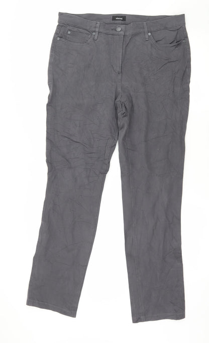 Vianni Womens Grey  Denim Skinny Jeans Size 36 in L30 in
