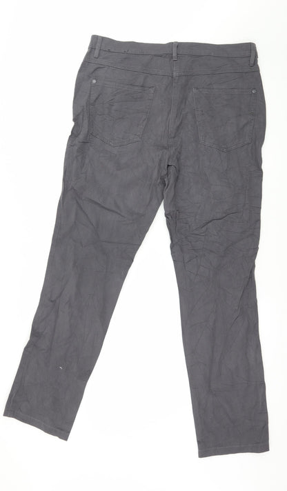 Vianni Womens Grey  Denim Skinny Jeans Size 36 in L30 in