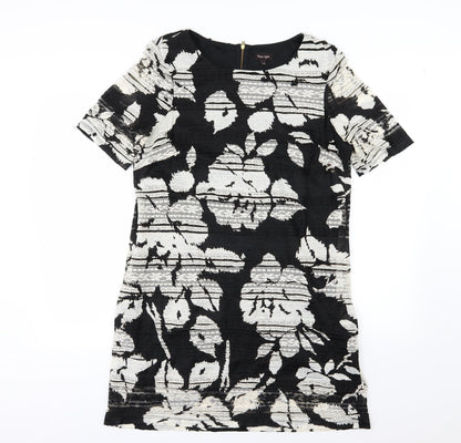 Phase Eight Womens Black Floral  A-Line  Size 14