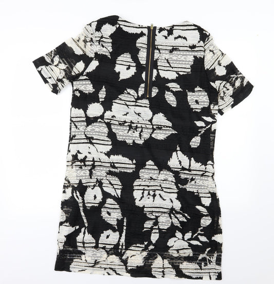 Phase Eight Womens Black Floral  A-Line  Size 14