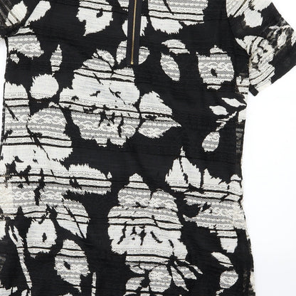 Phase Eight Womens Black Floral  A-Line  Size 14