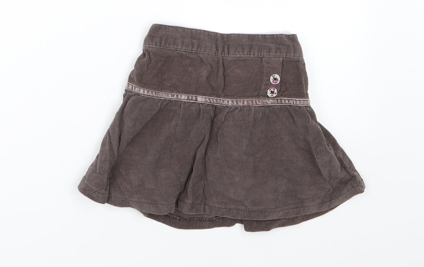 Cherokee Girls Brown  Corduroy A-Line Skirt Size 3-4 Years
