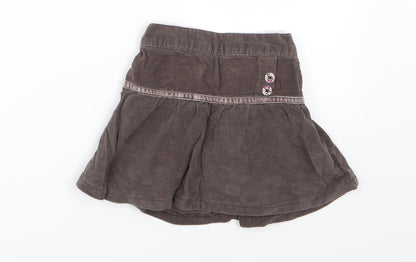 Cherokee Girls Brown  Corduroy A-Line Skirt Size 3-4 Years