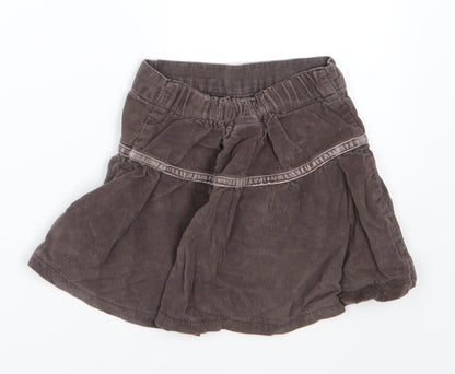 Cherokee Girls Brown  Corduroy A-Line Skirt Size 3-4 Years
