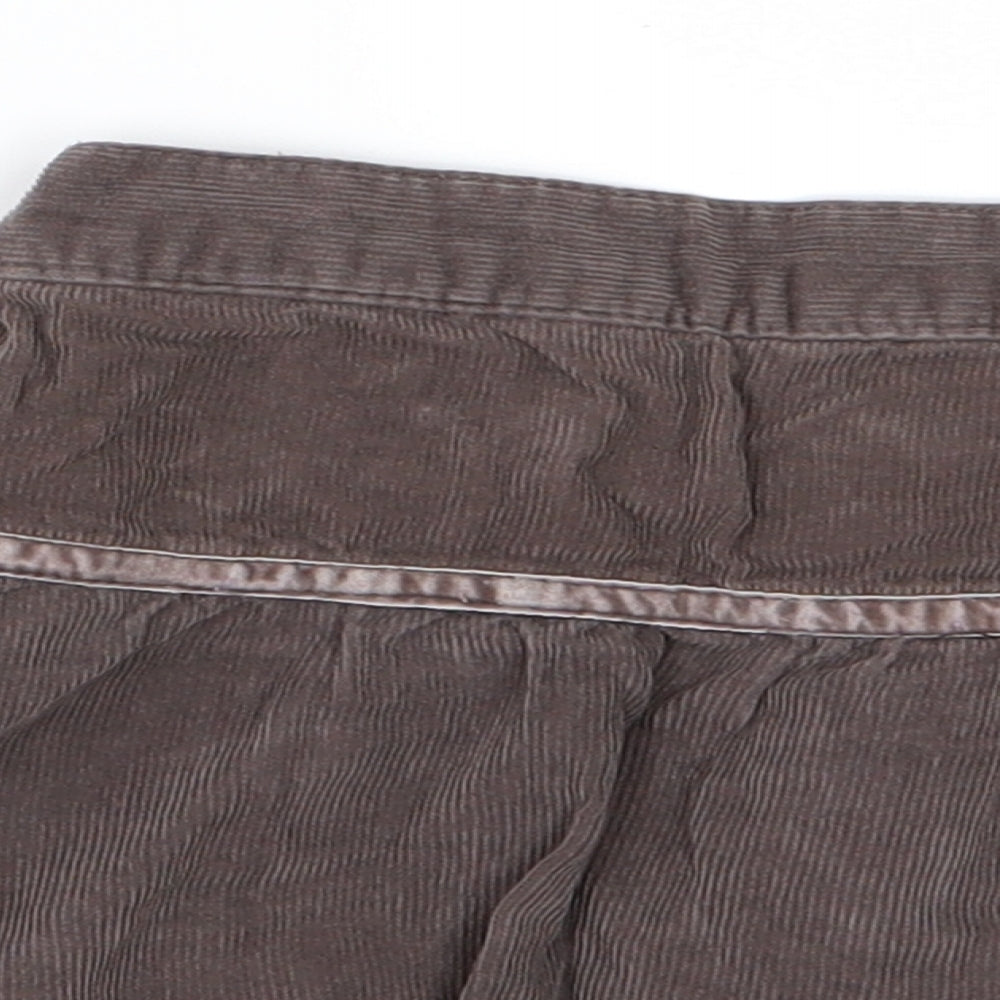 Cherokee Girls Brown  Corduroy A-Line Skirt Size 3-4 Years