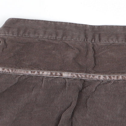 Cherokee Girls Brown  Corduroy A-Line Skirt Size 3-4 Years