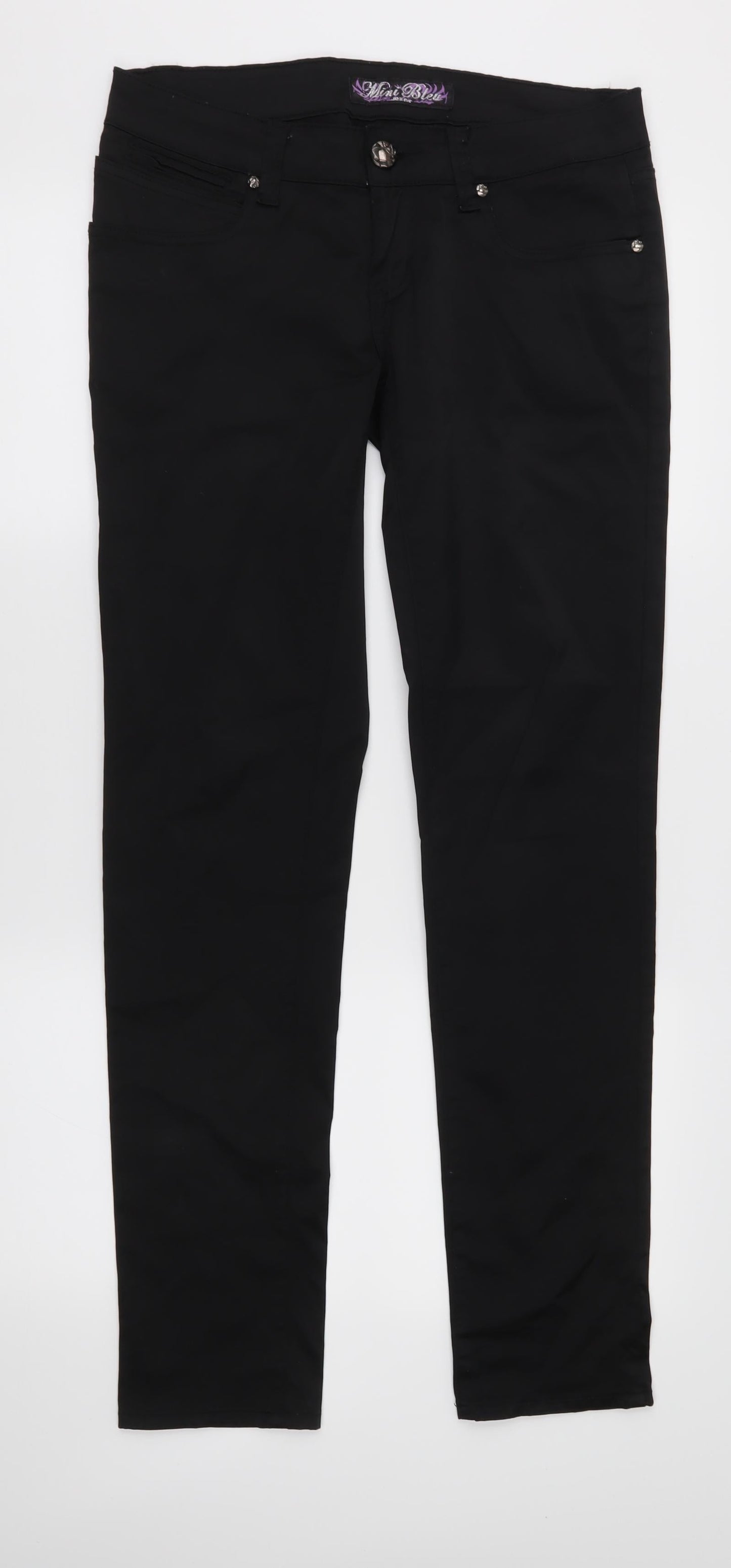Mini Bleu Womens Black   Trousers  Size 32 in L30 in