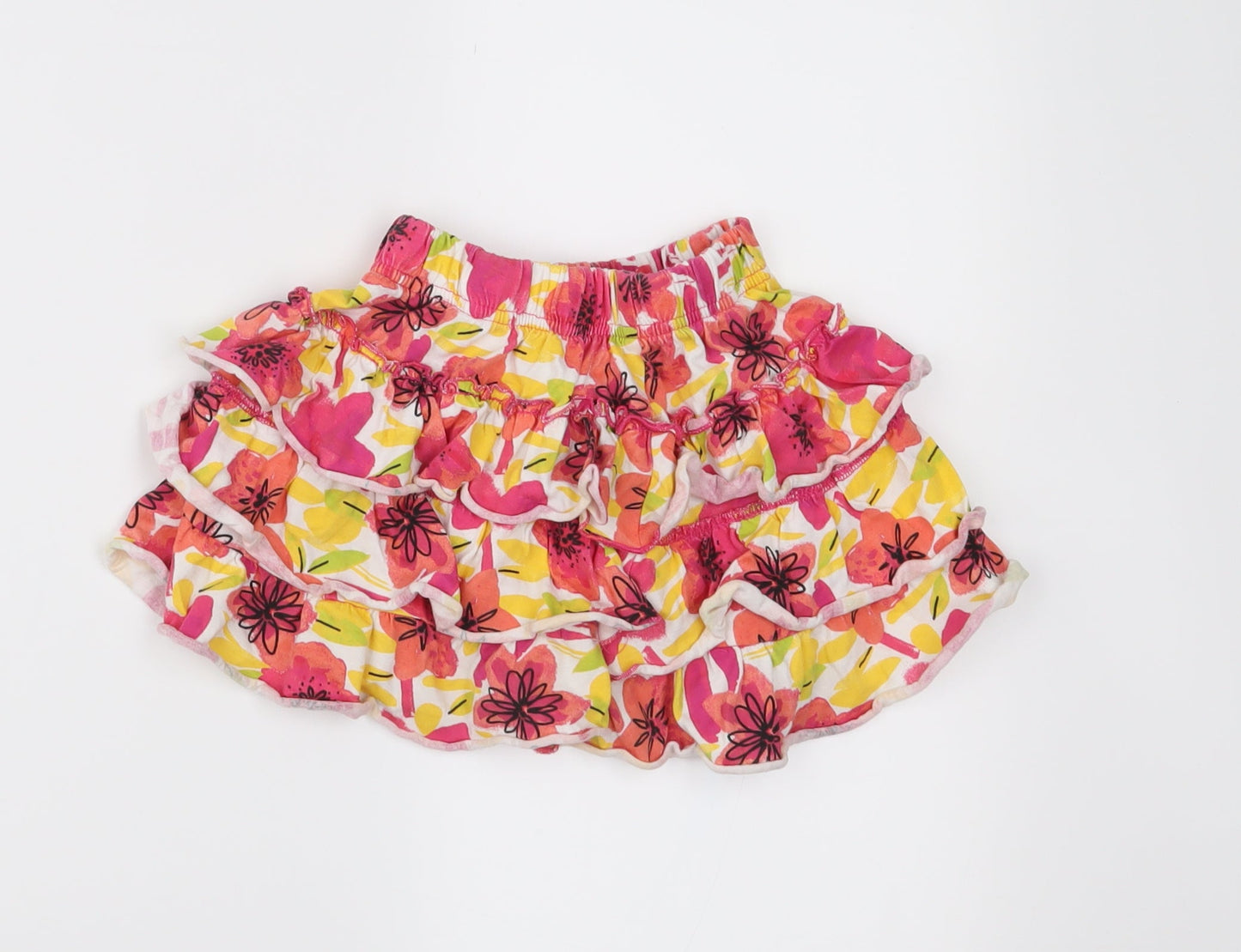 Nutmeg Girls Pink Floral Jersey Peasant Skirt Size 2-3 Years