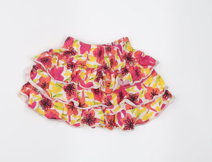Nutmeg Girls Pink Floral Jersey Peasant Skirt Size 2-3 Years