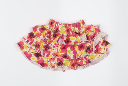 Nutmeg Girls Pink Floral Jersey Peasant Skirt Size 2-3 Years