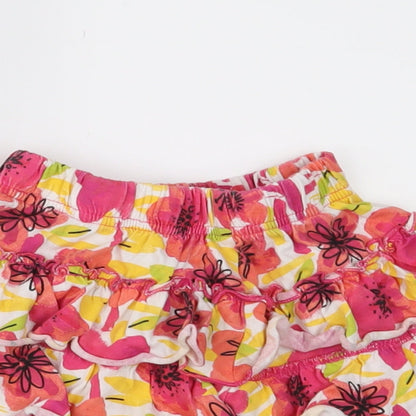 Nutmeg Girls Pink Floral Jersey Peasant Skirt Size 2-3 Years