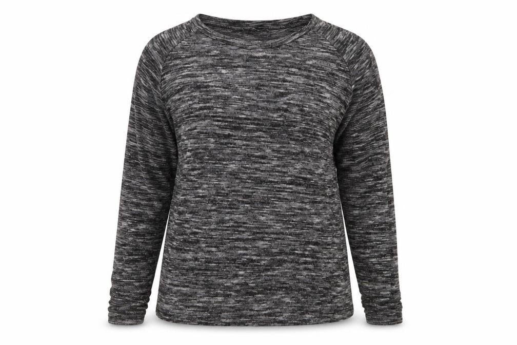 Womens UK Size 14 Papaya Grey Basic Blouse