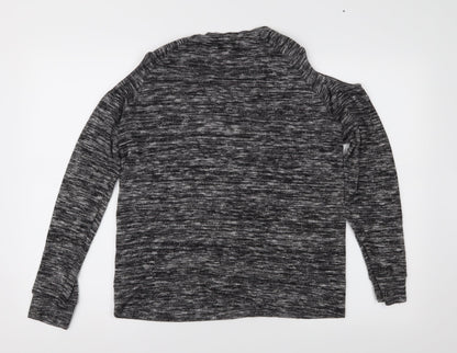 Papaya Womens Grey  Jersey Basic Blouse Size 14