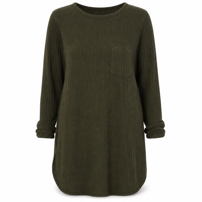 Womens UK Size XS Primark Green Tunic Blouse