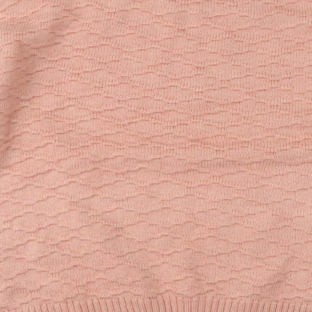 Next Womens Pink  Knit Pullover Jumper Size M