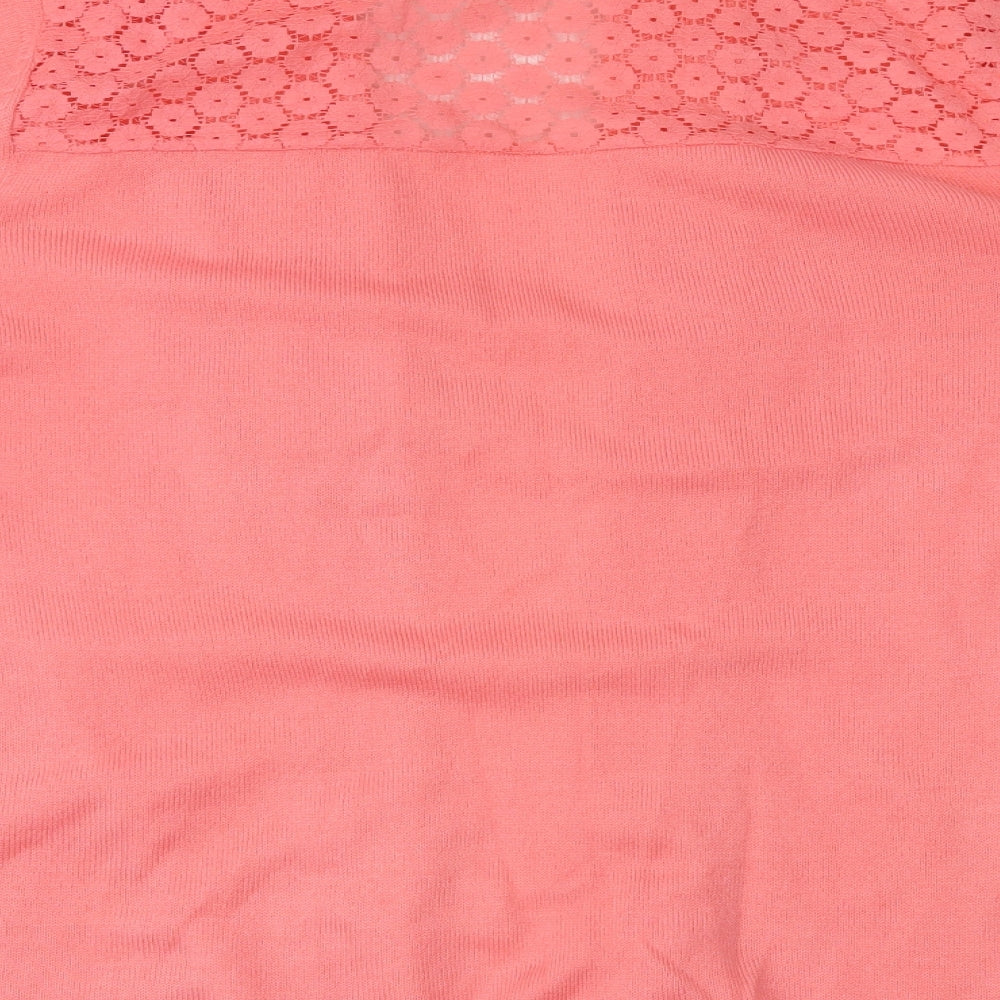 Anthology Womens Pink  Knit Cardigan Jumper Size 14