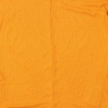 Papaya Womens Yellow  Knit Pullover Jumper Size 12