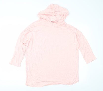 Aviva Womens Pink   Pullover Hoodie Size S