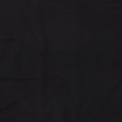 Reflect Womens Black  Knit Pullover Jumper Size L