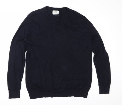 George Mens Blue  Knit Pullover Jumper Size L