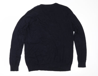 George Mens Blue  Knit Pullover Jumper Size L