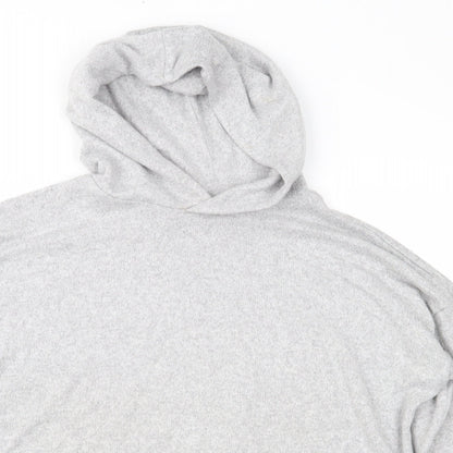 Marks and Spencer Girls Grey  Knit Pullover Hoodie Size 12-13 Years