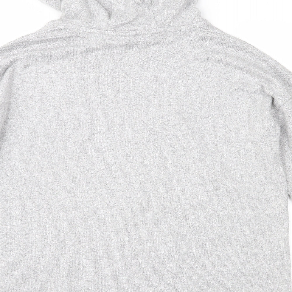 Marks and Spencer Girls Grey  Knit Pullover Hoodie Size 12-13 Years
