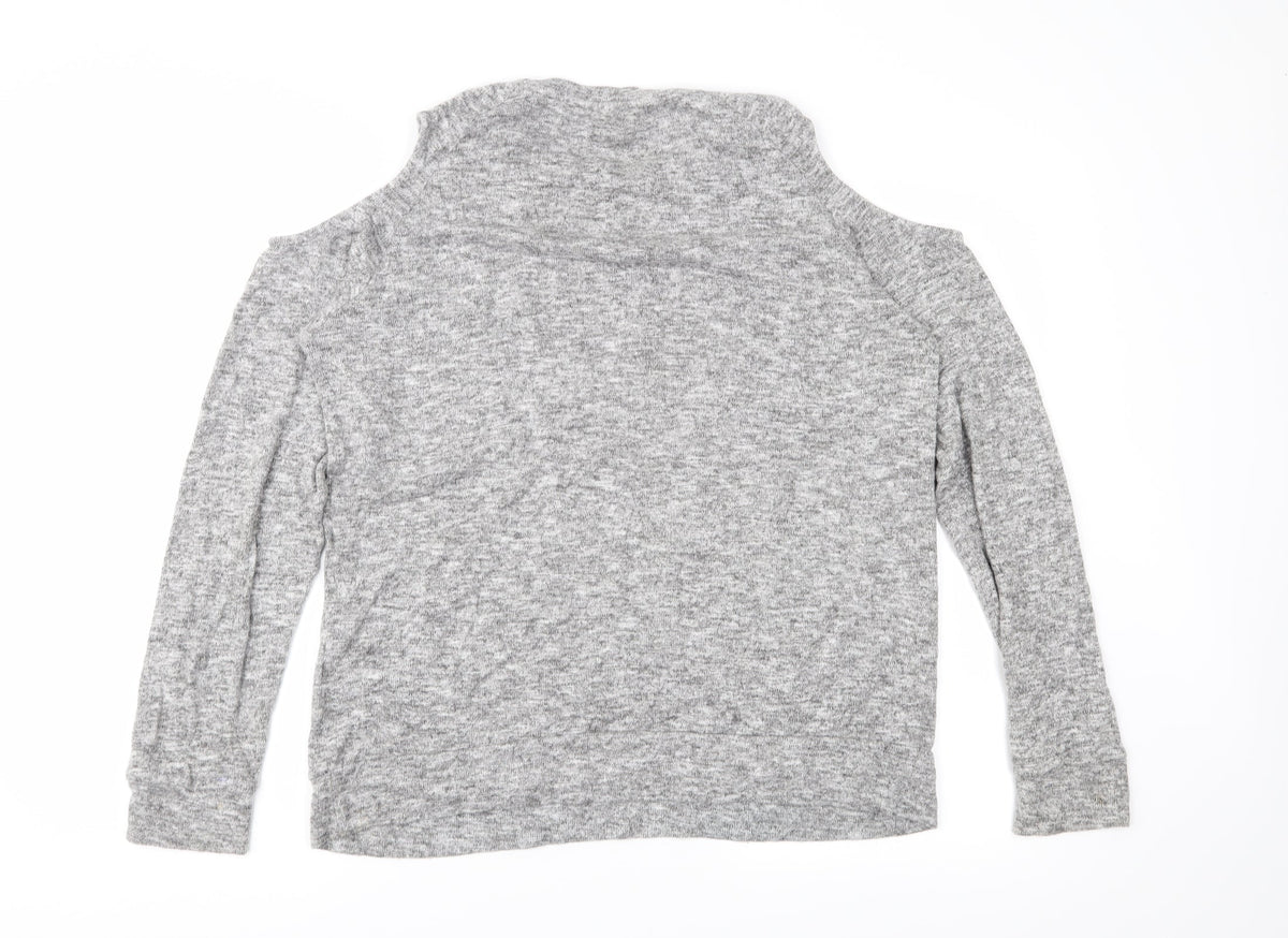 Papaya Womens Grey  Knit Pullover Jumper Size 14
