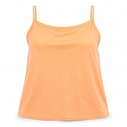 Womens UK Size 14 Preworn Orange Basic T-Shirt