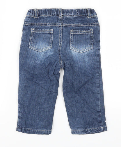 Tisai Boys Blue  Denim Cargo Jeans Size 18 Months
