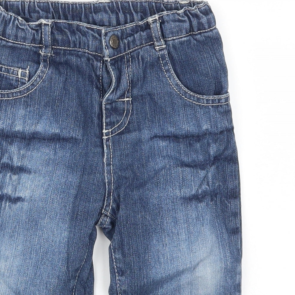 Tisai Boys Blue  Denim Cargo Jeans Size 18 Months