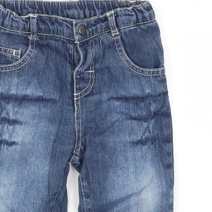 Tisai Boys Blue  Denim Cargo Jeans Size 18 Months