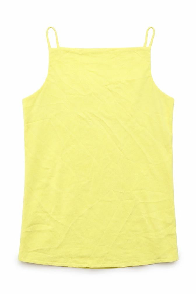 Womens UK Size 10 Finery Yellow Basic Tank