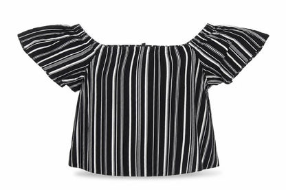 Womens UK Size 10 New Look Black Basic Blouse