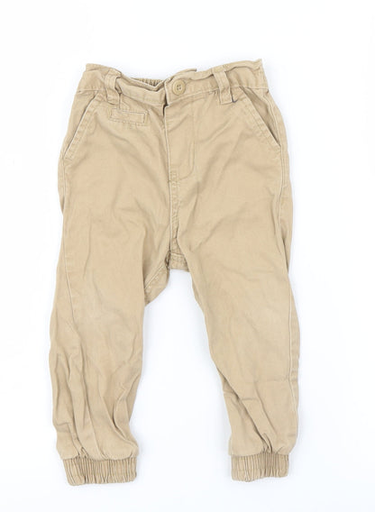 Little Rebel Boys Beige   Capri Trousers Size 18-24 Months