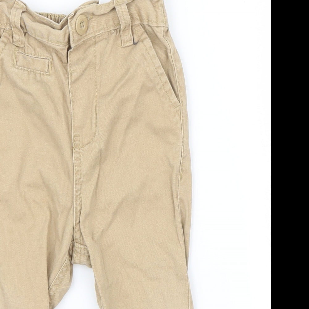 Little Rebel Boys Beige   Capri Trousers Size 18-24 Months