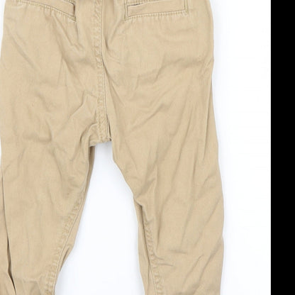 Little Rebel Boys Beige   Capri Trousers Size 18-24 Months