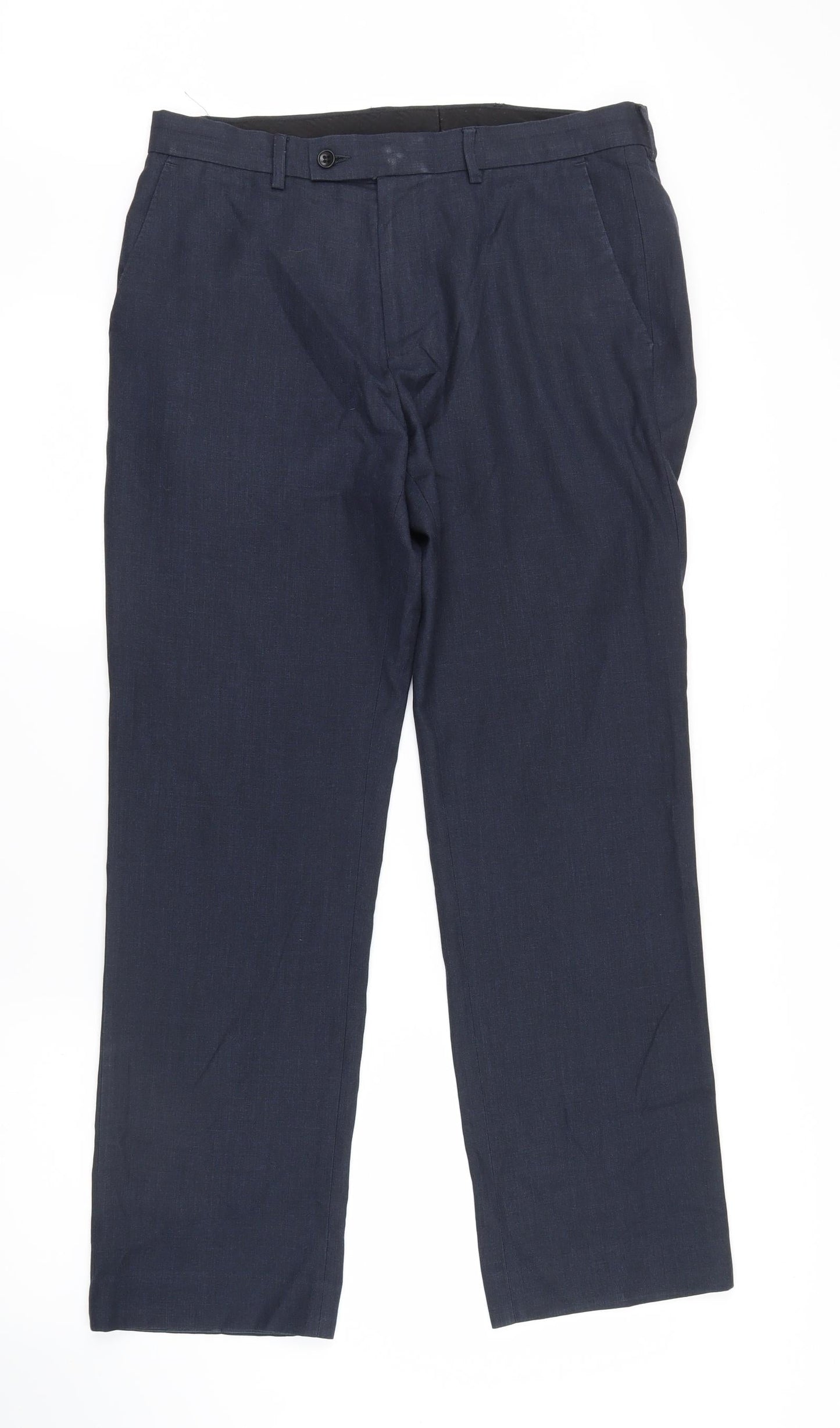 George Mens Blue   Trousers  Size 35 in L28 in