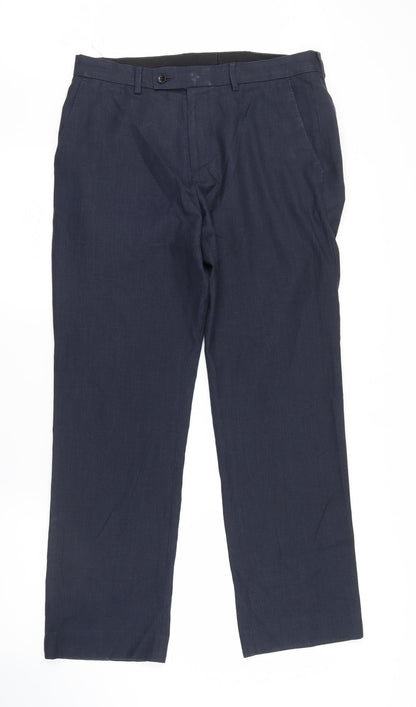 George Mens Blue   Trousers  Size 35 in L28 in