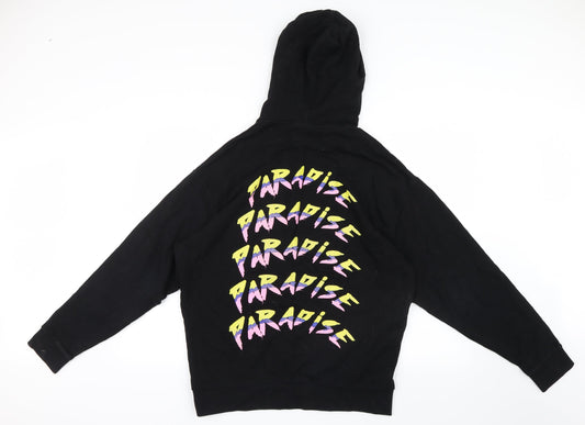 Mens UK Size S ASOS Black Pullover Hoodie