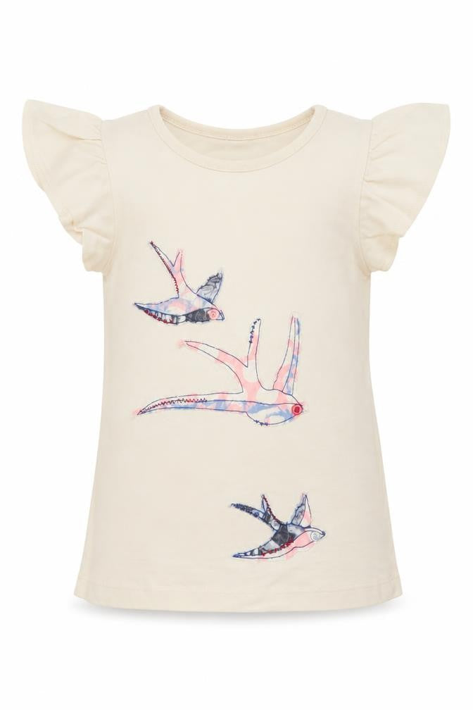Store Twenty One Girls Ivory Basic T-Shirt Size 3-4 Years