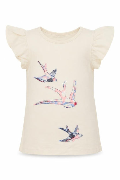 Store Twenty One Girls Ivory Basic T-Shirt Size 3-4 Years